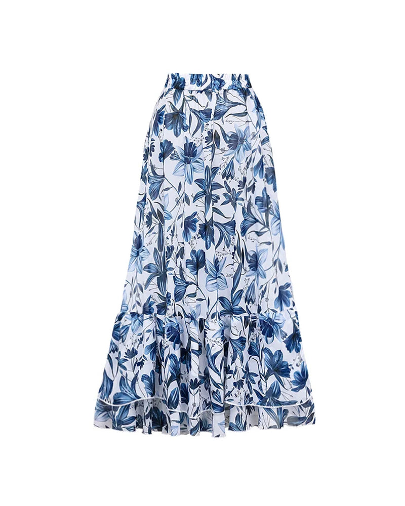 Sophie™ | V Neck Swimsuit & Skirt