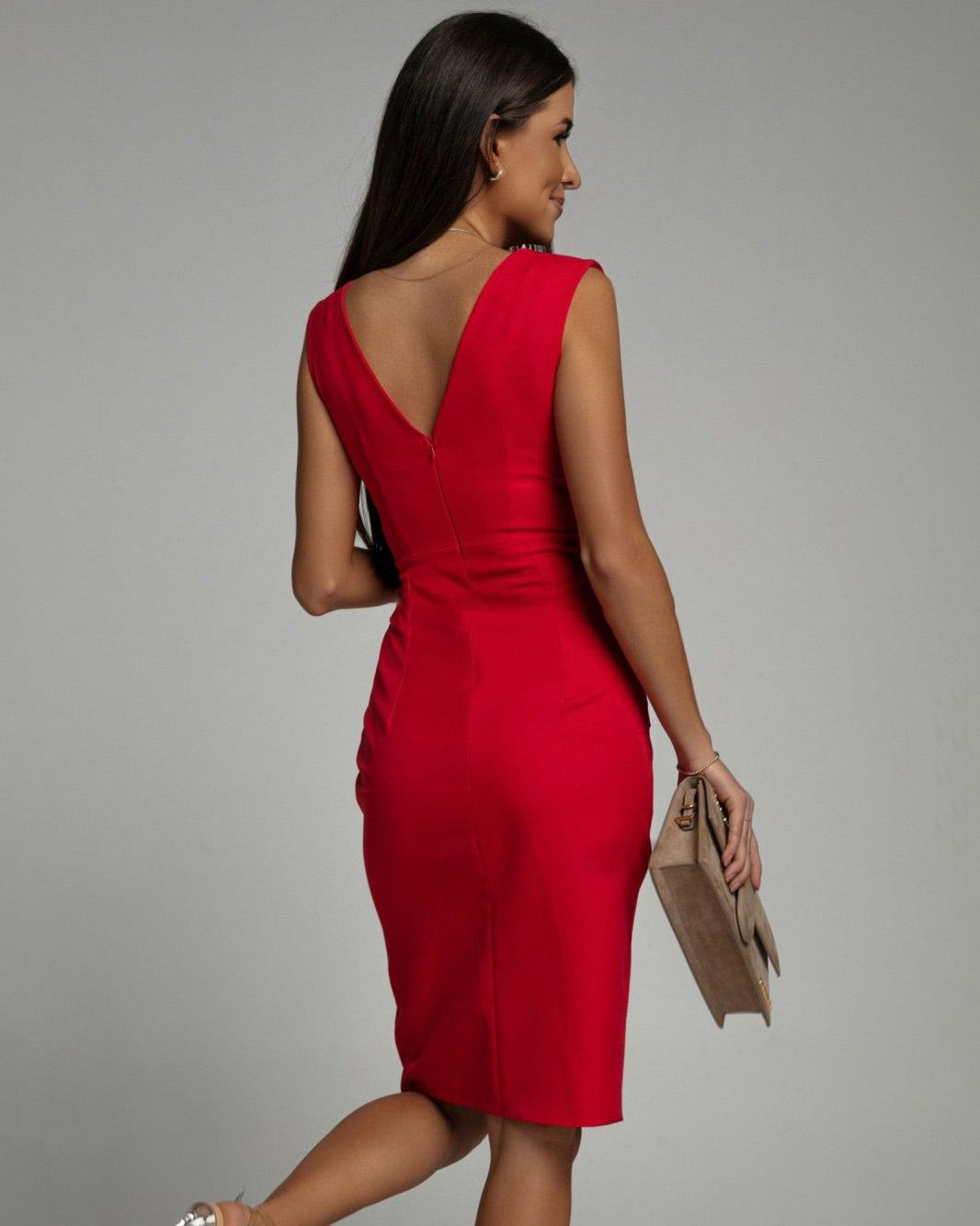 Fresia™ |  Dress with V-Neck and Slit