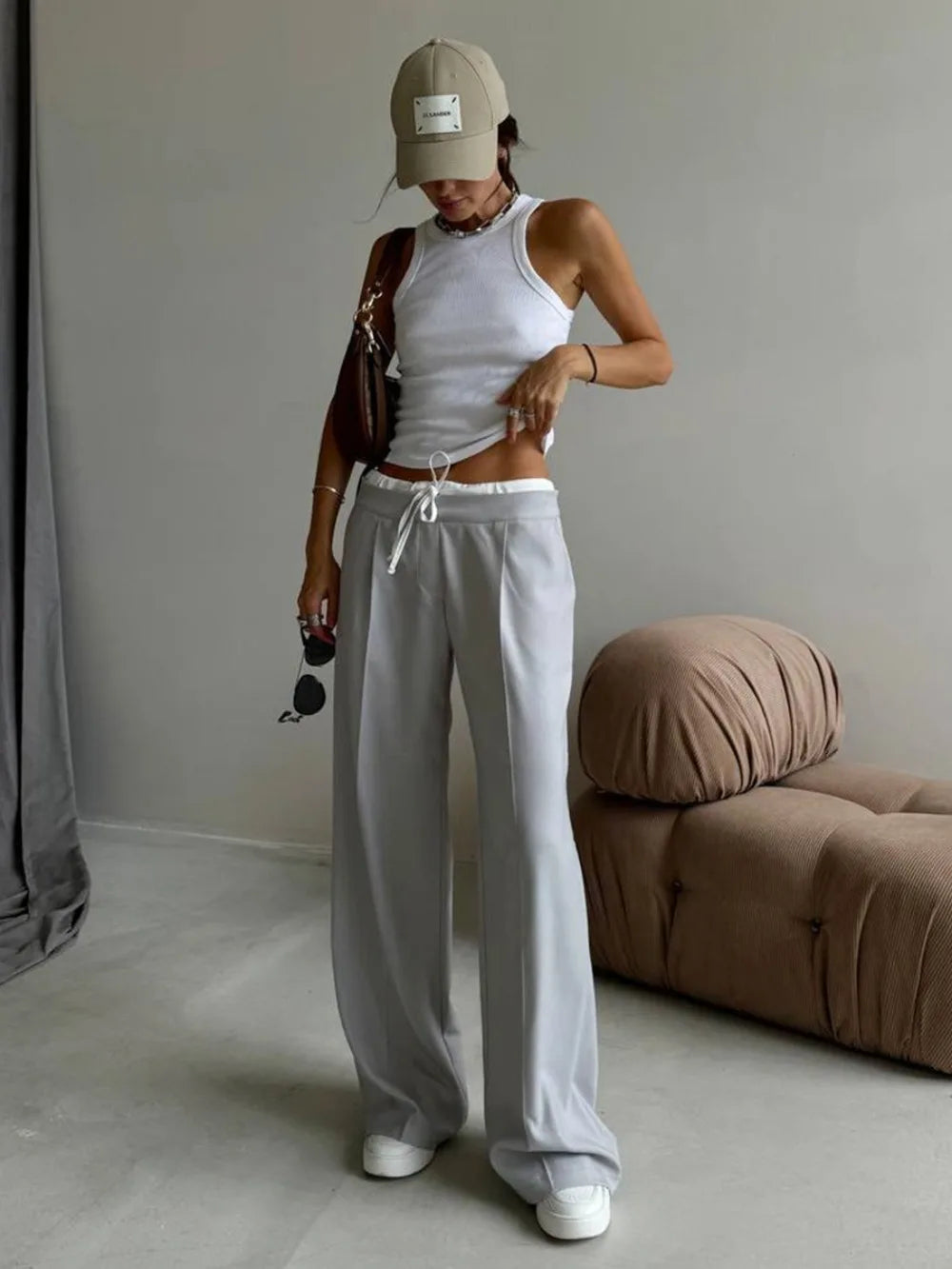 Allure™ | Flowing High-Waist Tie-Waist Pants
