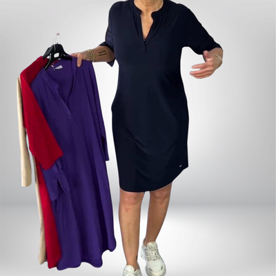 Celeste™ | V-Neck Casual Dress