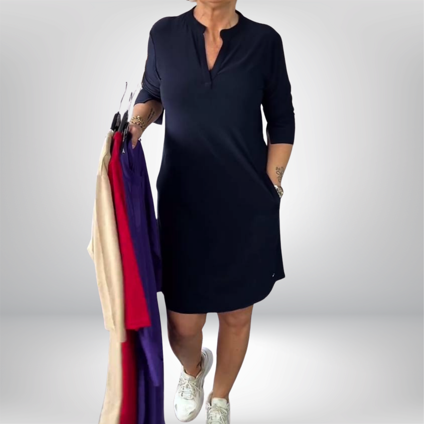 Celeste™ | V-Neck Casual Dress